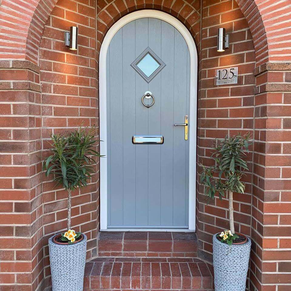 Solidor composite front door